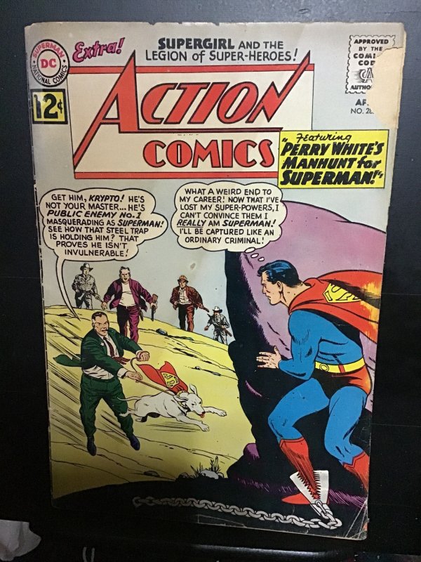 Action Comics #287  (1962) Very early Supergirl and Legion of Superheroes GD/VG