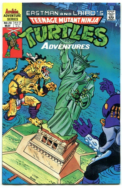 Teenage Mutant Ninja Turtles Adventures #20-1991-Archie Comics-STATUE OF LIBERTY