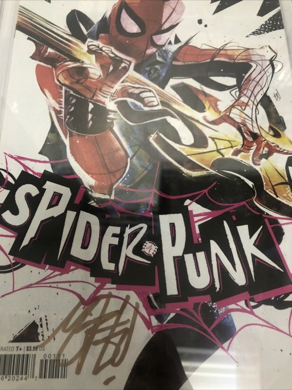 Spider-Punk (2022) # 1 (CGC 9.8 SS) Signed Mike Del Mundo • Marvel • Census = 9