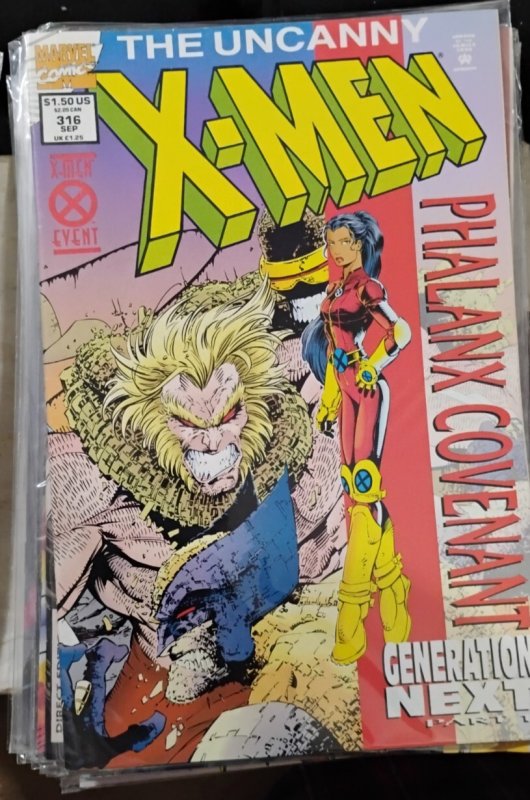UNCANNY X-MEN # 316  1994 MARVEL phalanx covenant key 1st monet st croix red str