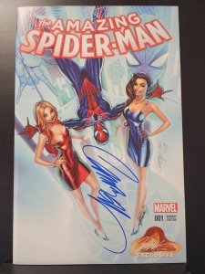 Amazing Spider-Man #1 - Signed J. Scott Campbell w/COA / Encased (9.0/9.2) 2015