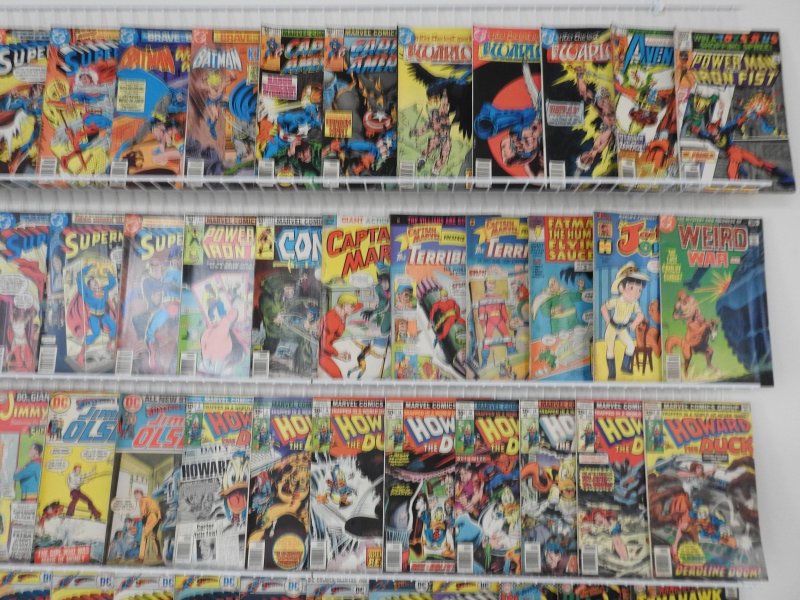 Huge Lot of 190+ Comics W/ Action Comics, Howard the Duck, Blackhawk! Avg. FN!