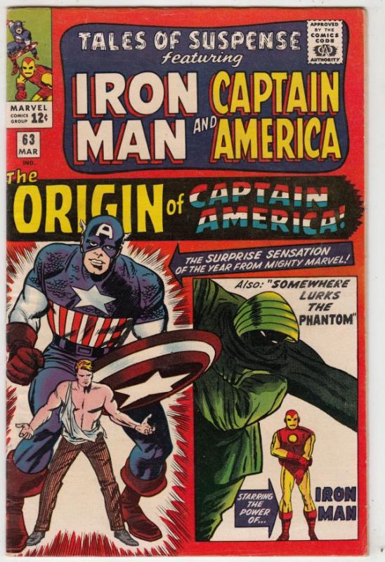 Tales of Suspense #63 (Mar-65) VF High-Grade Iron Man, Captain America