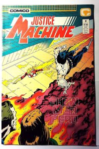 Justice Machine #4 (1987) Comico Comics 1st Print Comic Book