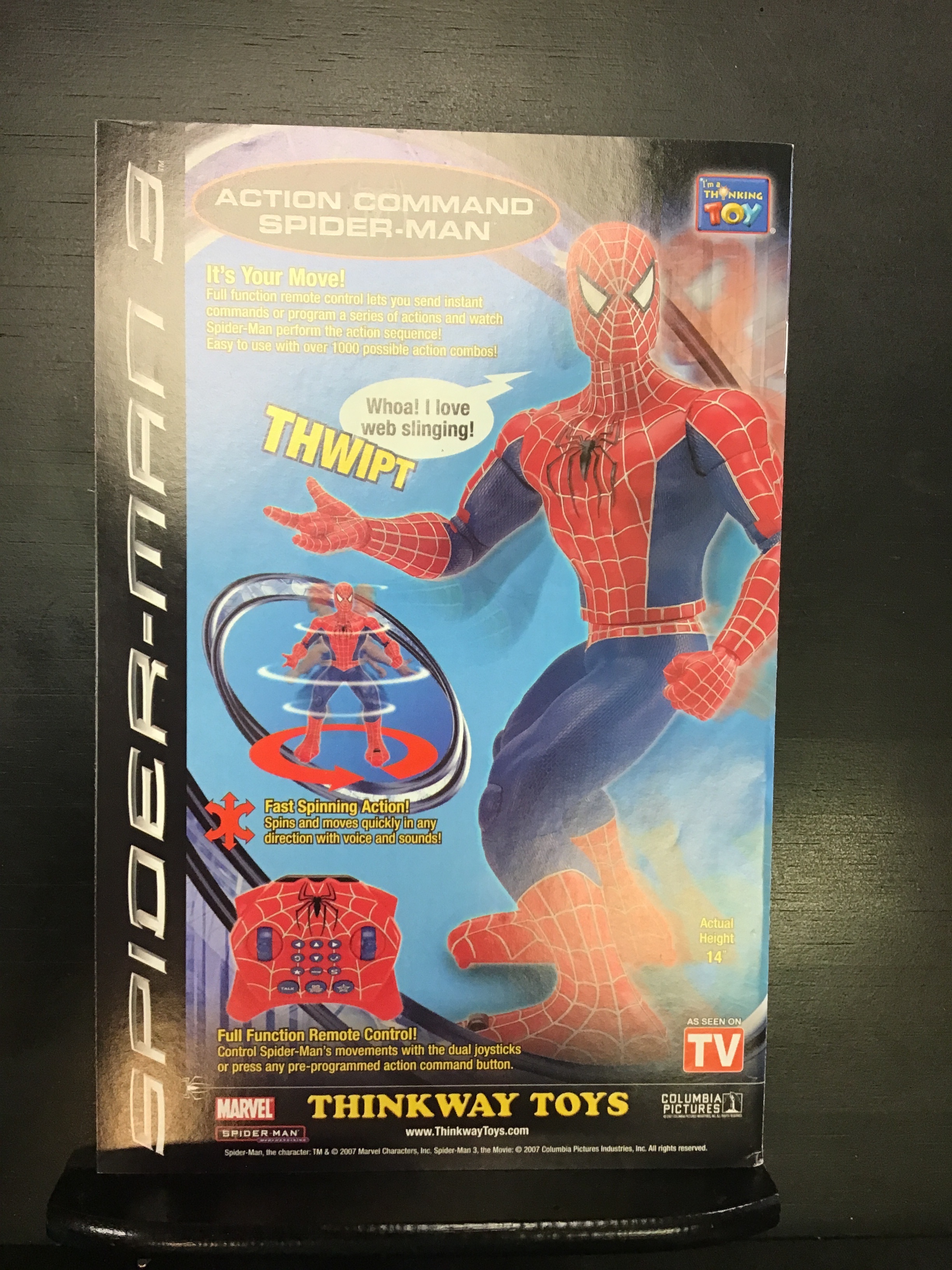 Spider-Man, remote controlled action command - Spider-Man 3 - Thinkway Toys  2007