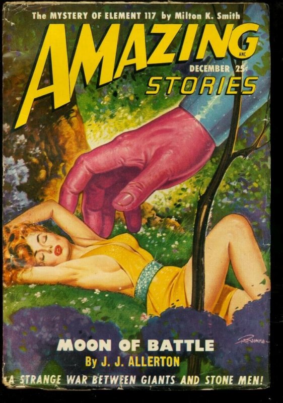 AMAZING STORIES 1949 DEC-RARE SCIENCE FICTION PULP FN