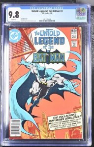 UNTOLD LEGEND OF THE BATMAN #3 CGC 9.8 JIM APARO DICK GIORDANO WHITE PAGES 5008