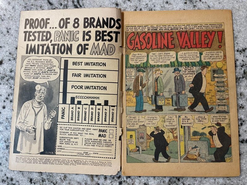 MAD # 15 GD/VG Golden Age EC Comic Book Magazine Pre-Code Humor 4 J877