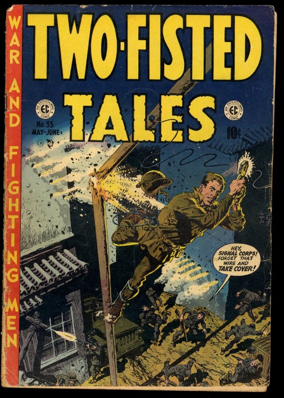 Two-fisted Tales #33 Fair 1.0 Wally Wood Cover! Severin Art! Golden Age!