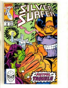 Silver Surfer # 44 NM Marvel Comic Book Thanos Avengers Hulk Thor Iron Man GK3