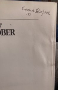 The hunt for red October, 1984, Clancy, HCDJ