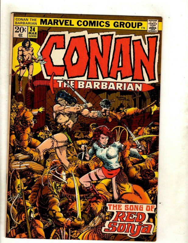 Conan The Barbarian # 24 VF/NM Marvel Comic Book Elric Red Sonja Kull King RS2