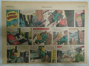 (52) Johnny Hazard Sunday Pages by Frank Robbins from 1961 All 11 x 15 inches ! 