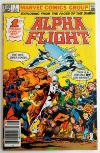 Alpha Flight #1 NEWSSTAND, 1st App Puck, Marrina, Tundra, & Madison Jeffries