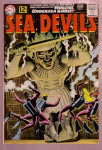 SEA DEVILS #5 1962- THE CREATURE THAT STOLE THE 7 SEAS- FN