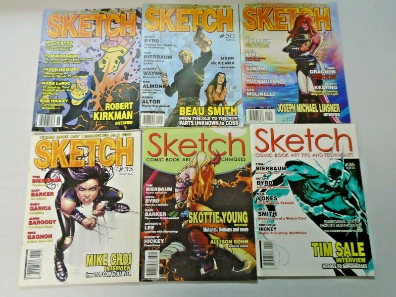 Sketch Comic Art Magazine Lot From #19-46 16 Different