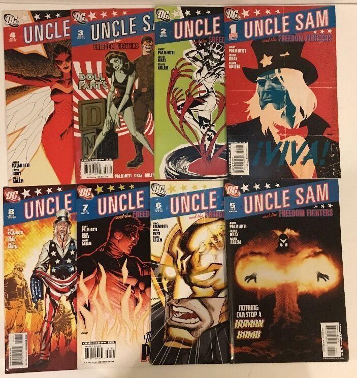 Uncle Sam And The Freedom Fighters 1-8 Complete Near Mint Lot Set Run