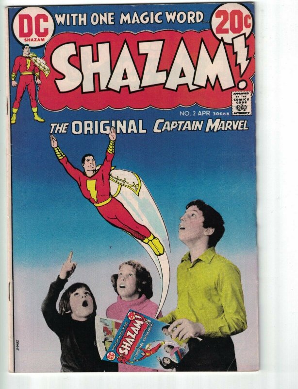 Shazam! #2 VG Captain Marvel Billy Batson Sunny Sparkle Mr Mind Tawky Tawny 1973 