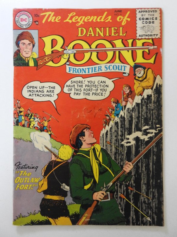 The Legends of Daniel Boone #6 (1956) Beautiful VG+ Condition!