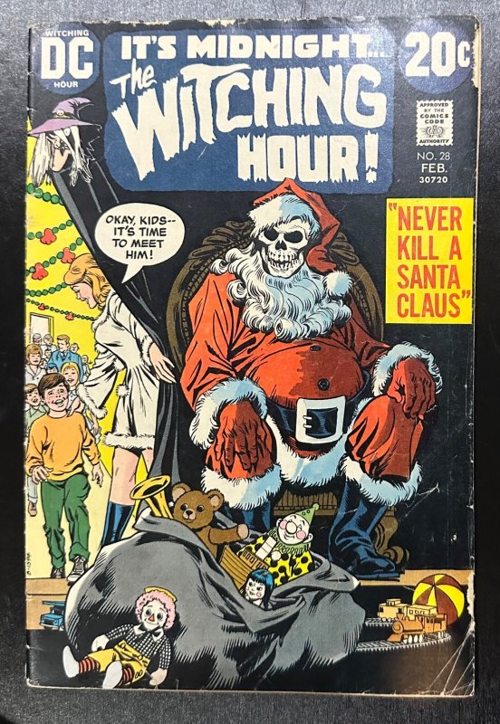 (1973) WITCHING HOUR #28! Classic NICK CARDY Christmas Cover! RARE! HTF!