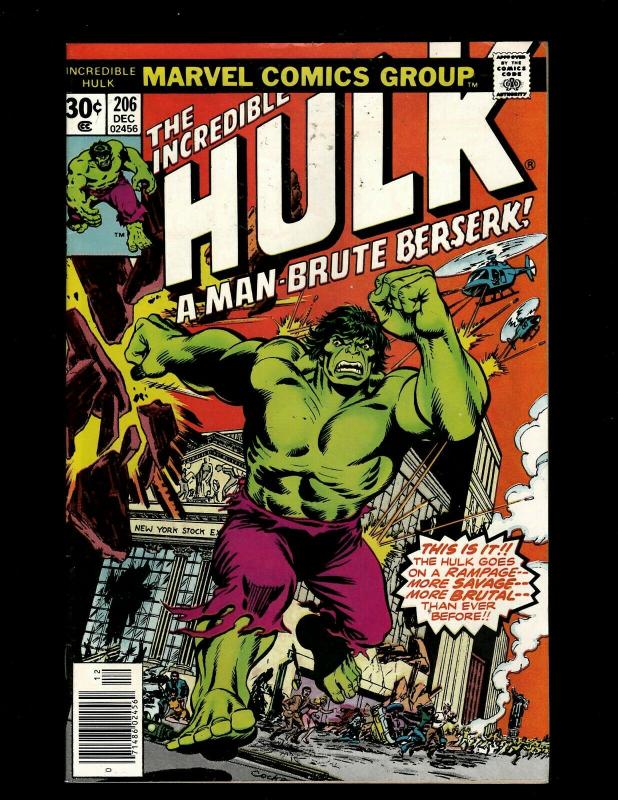 Lot of 8 Incredible Hulk Marvel Comics #204 205 206 207 208 209 210 211 GK18