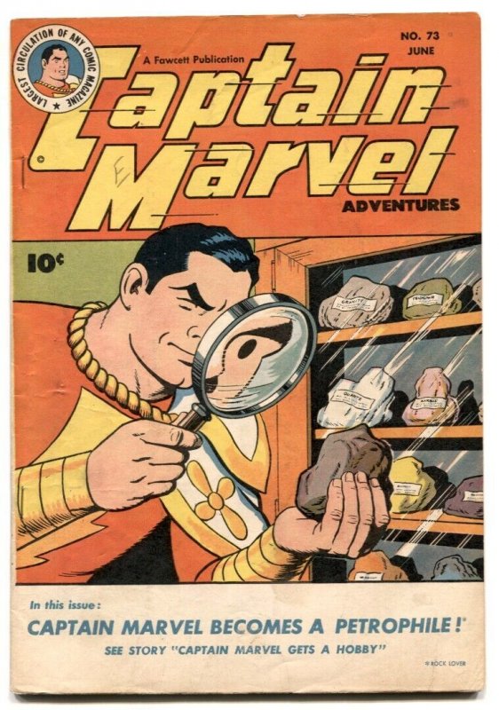 Captain Marvel Adventures #73 1947- Fawcett Golden Age FN/VF