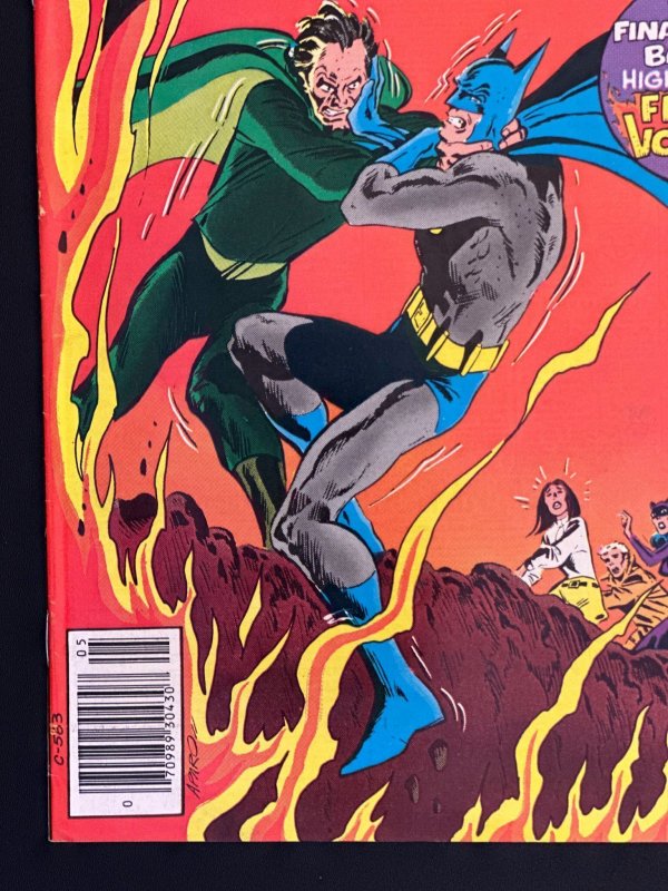 Batman #335 Newsstand Edition (1981) Apparent death of Ra's al Ghul VF+