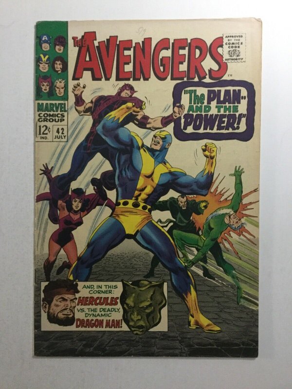 Avengers 42 Fn+ Fine+ 6.5 Marvel Comics