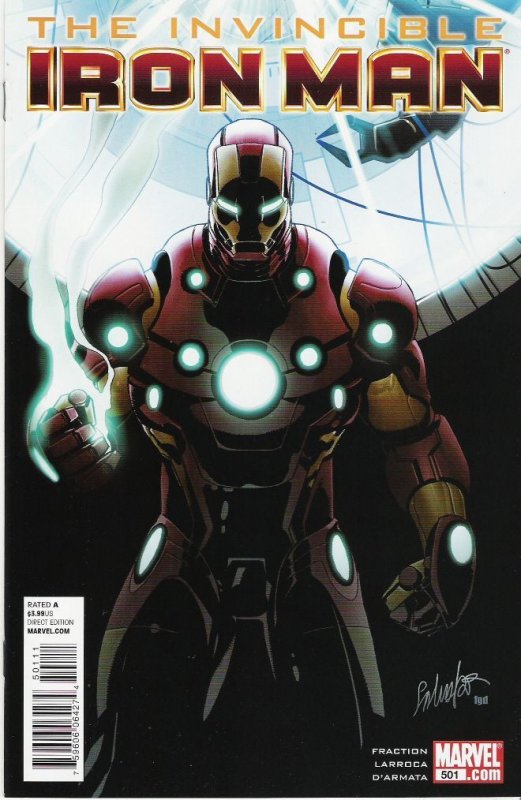 Invincible Iron Man #501 (2011)  NM+ to NM/M  original owner