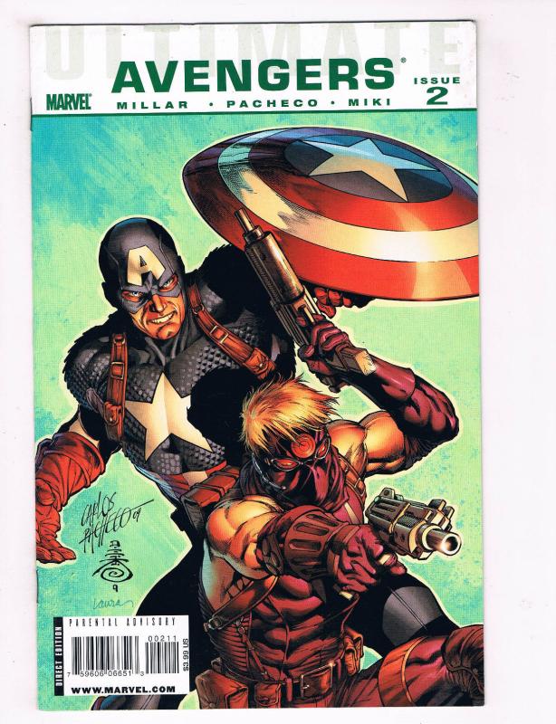 Ultimate Avengers #2 NM Marvel Comics Comic Book Captain America 2009 DE30