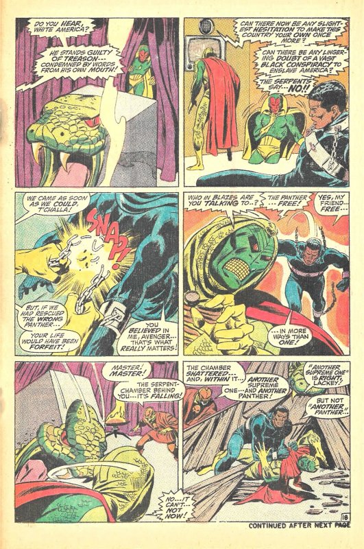 THE AVENGERS #74(Mar1970) 6.5 FN+ Roy Thomas! John Buscema! Rogue BLACK PANTHER!