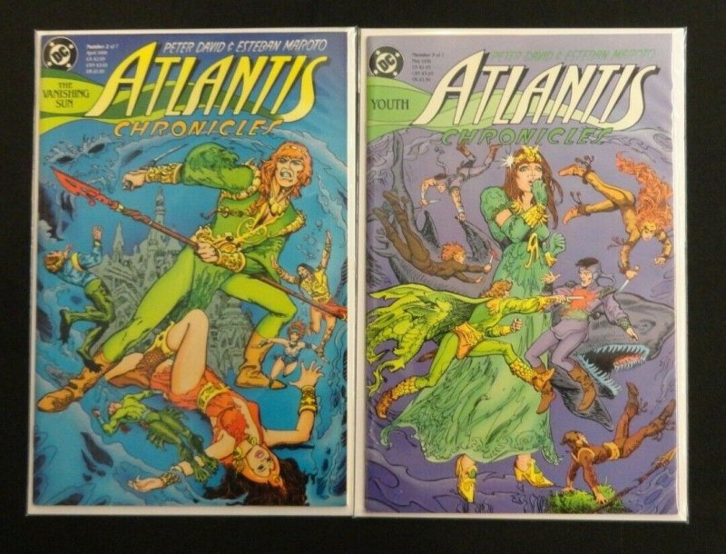 Atlantis Chronicles #1-7 1 2 3 4 5 6 7 Complete Set Origin Aquaman Peter David  