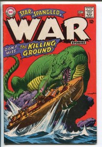 STAR SPANGLED WAR #134 1967-DC-DINOSAUR-PT BOAT-NEAL ADAMS-fn minus