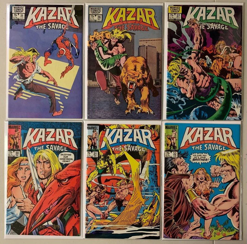 Ka-Zar the Savage comics lot #3-32 22 diff avg 6.0 (1981-84)