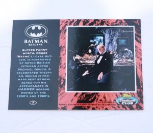 1992 Batman Returns Stadium Club #7 Alfred