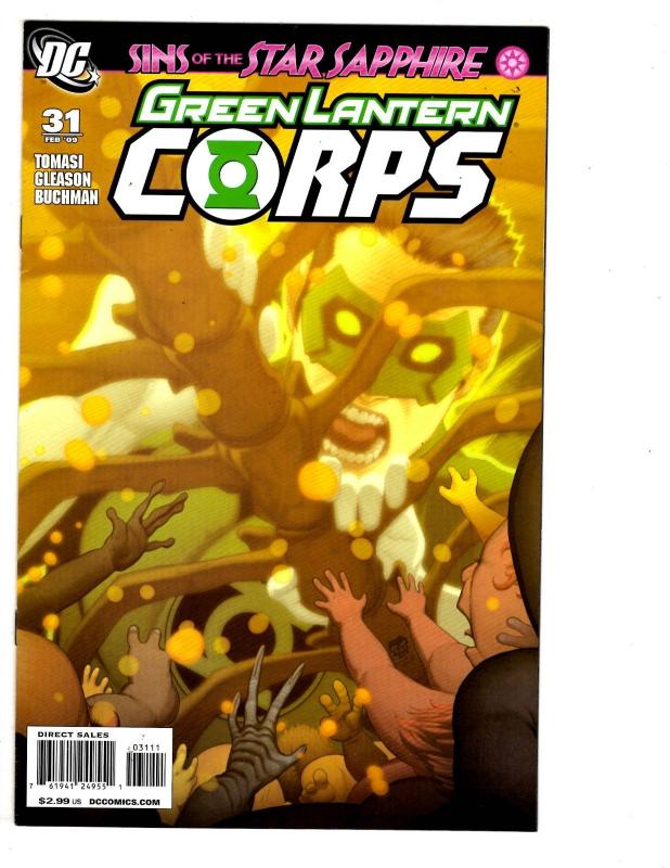 6 Green Lantern Corps DC Comic Books #26 27 28 30 31 32 Mongul Star Sapphire MS7