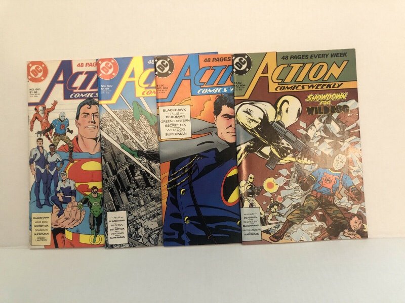 Action Comics #601 - 604  Lot Of 4