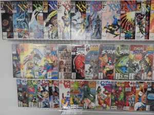 Huge Lot of 190+ Comics W/ X-Men, The Thing, War Machine Avg VF Condition!