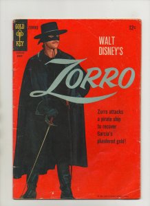 Zorro #3 - Walt Disney Presents Gold Key Photo Cover - (Grade 4.5) 1966