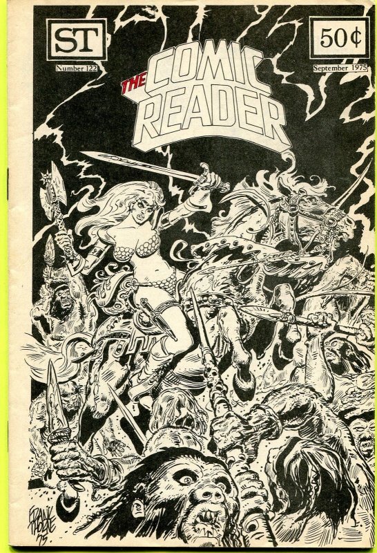 The Comic Reader Fanzine #122 Street Enterprises 1975 Thorne Red Sonja Cover