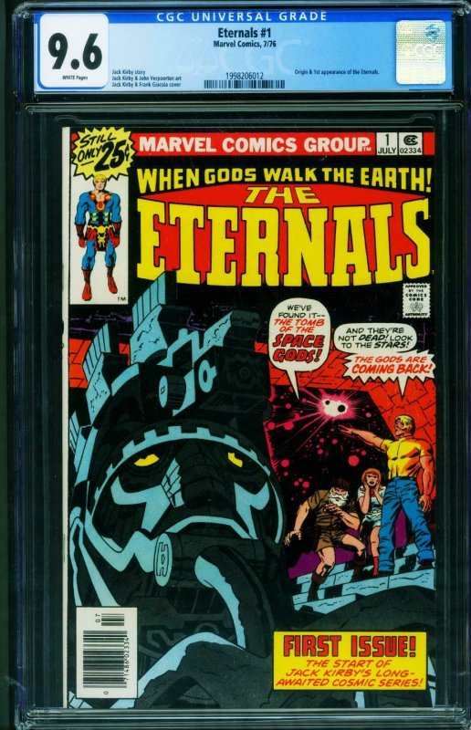 THE ETERNALS #1 CGC 9.6 Jack Kirby First appearance 1976 1998206012