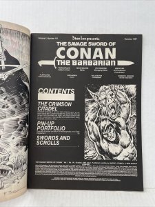 Savage Sword Of Conan #141 Marvel Magazine 