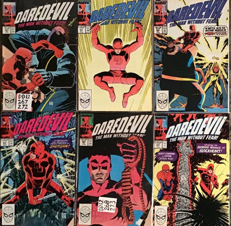 DAREDEVIL MARVEL #267-272 VF NM SATISFACTION GUARANTEED 