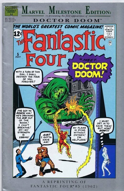 Marvel Milestone #5 Vintage 1993 Marvel Comics Reprints Fantastic Four #5