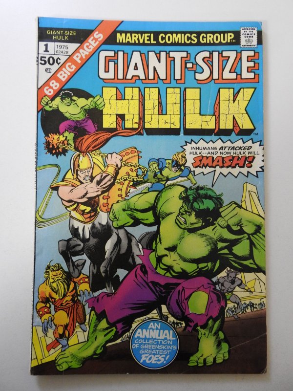 Giant-Size Hulk (1975) VG+ Condition 1/2 in cumulative spine split