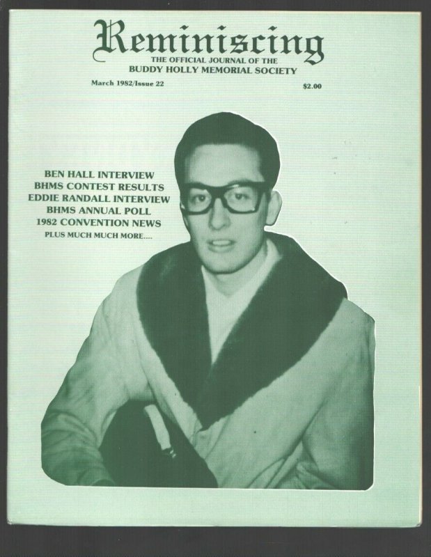 Reminiscing #22 1982-Journal of The Buddy Holly Memorial Society-info-pics-Co... 