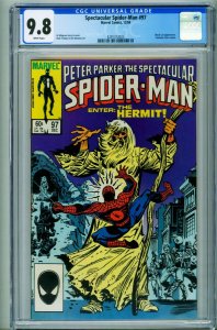 Spectacular Spider-Man #97 CGC 9.8 1984-COMIC BOOK 4291312023