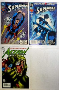 Action Comics Lot of 3 #672, 694, 854 (1991) DC Comics 1st Print Comic Books