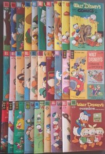 WALT DISNEY'S COMICS AND STORIES LOT (1949-1967)