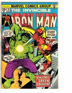 Iron Man # 76 FN Marvel Comic Book Spider-Man Avengers Hulk Thor X-Men Wasp J272